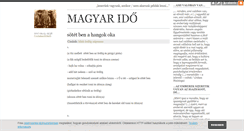 Desktop Screenshot of magyarido.blog.hu