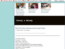 Tablet Screenshot of cheatynavody.blog.cz