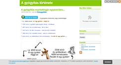 Desktop Screenshot of gyogyitasmarketingje.blog.hu
