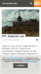 Mobile Screenshot of karosszektabornok.blog.hu