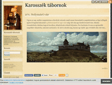 Tablet Screenshot of karosszektabornok.blog.hu
