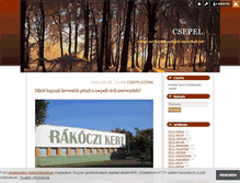 Tablet Screenshot of csepel.blog.hu