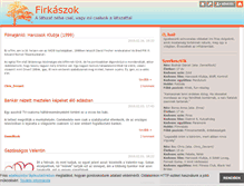 Tablet Screenshot of firkaszok.blog.hu