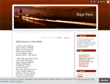 Tablet Screenshot of napverse.blog.hu