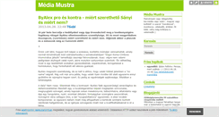 Desktop Screenshot of mediamustra.blog.hu
