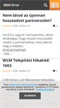 Mobile Screenshot of msnerror.blog.hu