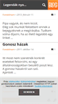 Mobile Screenshot of legendaknyomaban.blog.hu
