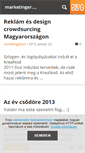 Mobile Screenshot of marketinger.blog.hu