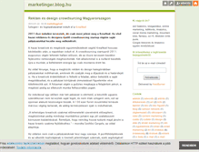 Tablet Screenshot of marketinger.blog.hu