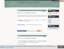 Tablet Screenshot of frankfurtbudapest.blog.hu