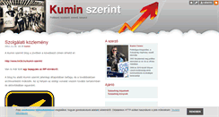 Desktop Screenshot of kuminszerint.blog.hu
