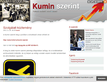 Tablet Screenshot of kuminszerint.blog.hu
