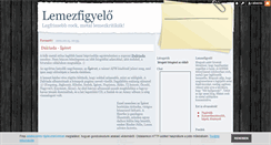 Desktop Screenshot of lemezfigyelo.blog.hu