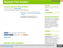 Tablet Screenshot of dinopark.blog.hu