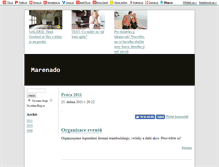 Tablet Screenshot of marenado.blog.cz