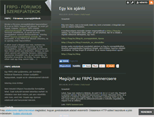 Tablet Screenshot of frpg.blog.hu