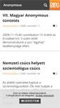 Mobile Screenshot of anonymoushun.blog.hu
