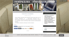 Desktop Screenshot of cserepkalyha-tomegkalyha.blog.hu