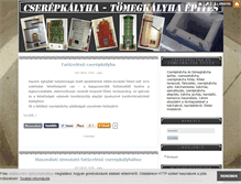 Tablet Screenshot of cserepkalyha-tomegkalyha.blog.hu