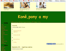 Tablet Screenshot of koneponyamy.blog.cz