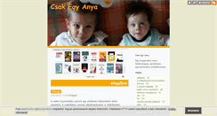 Desktop Screenshot of csakegyanya.blog.hu