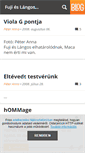 Mobile Screenshot of fujilangos.blog.hu