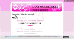 Desktop Screenshot of ducimodellek.blog.hu