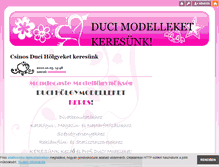 Tablet Screenshot of ducimodellek.blog.hu