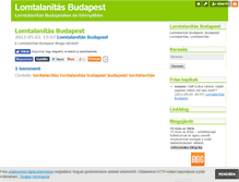 Tablet Screenshot of lomtalanitasbudapest.blog.hu