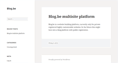 Desktop Screenshot of blog.be