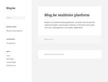 Tablet Screenshot of blog.be