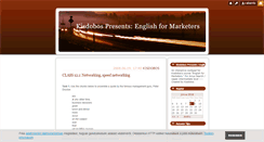 Desktop Screenshot of englishformarketers.blog.hu