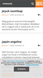 Mobile Screenshot of miteszek.blog.hu