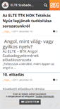 Mobile Screenshot of angolavilagban-szabadegyetem.blog.hu