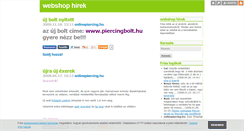 Desktop Screenshot of onlinepiercing.blog.hu