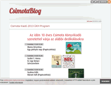 Tablet Screenshot of csimota.blog.hu