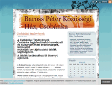 Tablet Screenshot of kozossegihaz.blog.hu