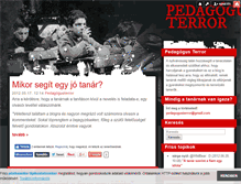 Tablet Screenshot of pedagogusterror.blog.hu