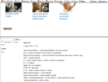 Tablet Screenshot of opsys.blog.cz