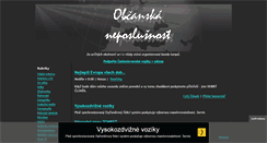 Desktop Screenshot of obcanska-neposlusnost.blog.cz