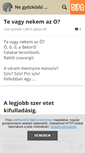 Mobile Screenshot of elmelkedem.blog.hu