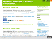 Tablet Screenshot of deuteriummentesviz.blog.hu