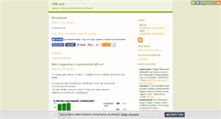 Desktop Screenshot of 100szo.blog.hu