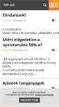 Mobile Screenshot of 100szo.blog.hu