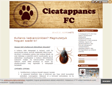 Tablet Screenshot of cicatappancsfc.blog.hu