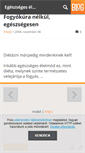 Mobile Screenshot of egeszsegeseletmod-fogyas.blog.hu