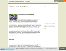 Tablet Screenshot of egeszsegeseletmod-fogyas.blog.hu