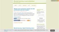 Desktop Screenshot of blendedlearning.blog.hu