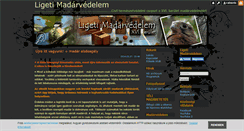 Desktop Screenshot of liget-madarvedelem.blog.hu