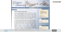 Desktop Screenshot of emberitisztesseg.blog.hu